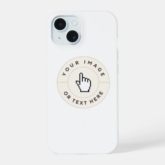 Boîtier iPhone 15 - Concevez le vôtre (ajouter tex (Verso)