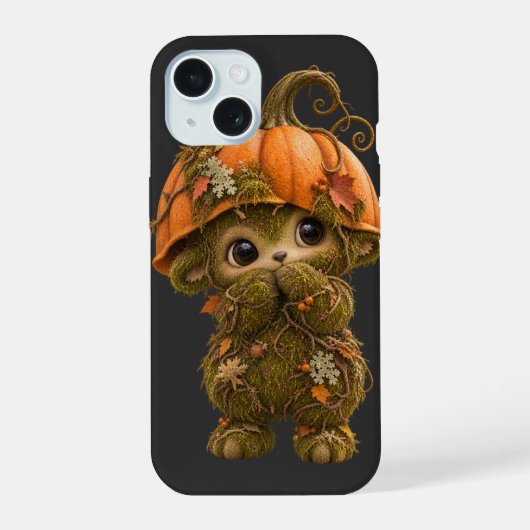 Boîtier iPhone 15 Créature Mignonne de la Forêt de (Verso)