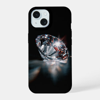 Boîtier iPhone 15 Diamant – Étincelle à chaque mou