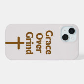 Boîtier IPhone 15 "Grace over Grind" (Verso Horizontal)