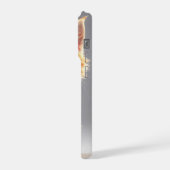 Boîtier iPhone 15 Pro avec un design de chat adora (Côté gauche)