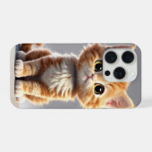 Boîtier iPhone 15 Pro avec un design de chat adora (Verso Horizontal)