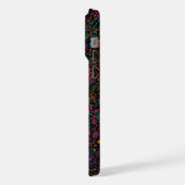 Boîtier iphone 15 pro max Coloured Doodles (Côté gauche)
