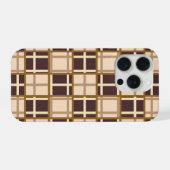 Boîtier iPhone 15 Pro Teintes Abstraites Marron (Verso Horizontal)