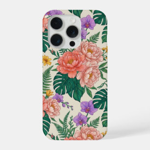 Boîtier iPhone 15 Rose Floral – Design Élégant de
