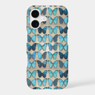 Boîtier iPhone 7 Papillons Bleus Vintage