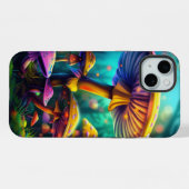 Boîtier iPhone Champignons Colorés Fantastiques (Verso Horizontal)