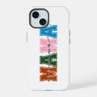 Boîtier iPhone Colorblock MAMA Résistant et Protec