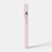 Boîtier iPhone Coque Rose Pâle Logo d'Entreprise (Côté gauche)