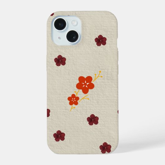 Boîtier Iphone fleurs (Verso)