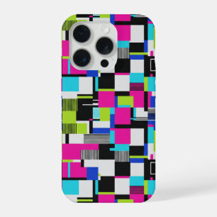 Boîtier iPhone géométrique Cyberpunk Glitch