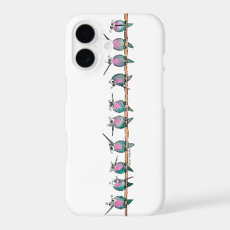 Boîtier iPhone horizontal pour colibris paranoïaqu