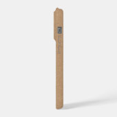 Boîtier iPhone Logo d'entreprise Kraft Rustique (Côté gauche)