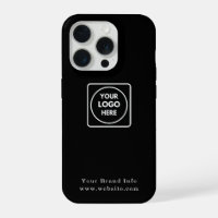 Boîtier iPhone Logo d'entreprise personnalisé | En