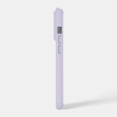 Boîtier iPhone Monogramme Minimaliste Violet Lavan (Côté gauche)