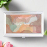 Boîtier Pour Cartes De Visite Aquarelle Abstraite moderne Colorful Nom<br><div class="desc">Faites une déclaration professionnelle avec notre Abstrait moderne Aquarelle couleur Monogramme Nom Affaires Case. Conçu pour le professionnel contemporain, ce coque présente des motifs d'aquarelle vibrants et un monogramme personnalisé, ajoutant une touche d'élégance artistique à l'essentiel de votre entreprise. Montrez votre individualité tout en gardant vos cartes organisées en style....</div>