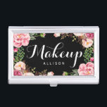 Boîtier Pour Cartes De Visite Calligraphie de emballage florale moderne de<br><div class="desc">================= AU SUJET DE CE ================= DE CONCEPTION Porte-cartes de carte de visite floral moderne de calligraphie de maquilleur. (1) tout le style des textes, couleurs, tailles peut également être modifié pour adapter vos besoins. (2) si vous avez besoin de n'importe quels articles de personnalisation ou d'assortiment, svp contactez-moi. (3)...</div>