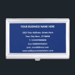 Boîtier Pour Cartes De Visite Carte de visite personnalisée avec votre propre co<br><div class="desc">Couleurs et polices personnalisées Coordonnées complètes Professionnels Modernes Affaires - Ajouter votre nom d'entreprise - Entreprise / Adresse / Téléphone / Fax / E-mail et site web - Coordonnées - Choisir / Ajouter votre Arrière - plan favori et les couleurs Texte / Police - Redimensionner et déplacer ou ajouter des...</div>