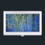 Boîtier Pour Cartes De Visite Claude Monet - Lys d'eau avec saule plumant<br><div class="desc">Nymphéas avec rameaux de saule en pleurs / Nymphéas avec rameaux de saule par Claude Monet en 1916-1919</div>