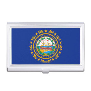 Boîtier Pour Cartes De Visite Conception du drapeau d'état du New Hampshire