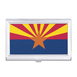 Boîtier Pour Cartes De Visite Drapeau de l'Arizona, Américain L'État du cuivre