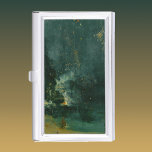 Boîtier Pour Cartes De Visite James Whistler - Nocturne en noir et or<br><div class="desc">Nocturne en noir et or,  la fusée tombante - James Abbott McNeill Whistler,  Oil on Panel,  1875</div>