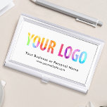 Boîtier Pour Cartes De Visite Logo d'entreprise personnalisé<br><div class="desc">Créez votre porte-carte de visite professionnel personnalisé avec le logo de votre entreprise et le texte personnalisé. Les supports de carte de visite personnalisés sont des cadeaux d'entreprise pratiques pour les cadres et les employés, et ils ajoutent une touche professionnelle et une valeur promotionnelle à la présentation de vos cartes...</div>