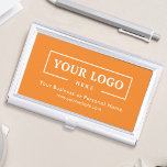 Boîtier Pour Cartes De Visite Logo d'entreprise personnalisé Marque Entreprise O<br><div class="desc">Créez votre porte-carte de visite professionnel personnalisé avec le logo de votre entreprise et le texte personnalisé. Les supports de carte de visite personnalisés sont des cadeaux d'entreprise pratiques pour les cadres et les employés, et ils ajoutent une touche professionnelle et une valeur promotionnelle à la présentation de vos cartes...</div>