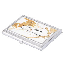 Marbre marron or blanc