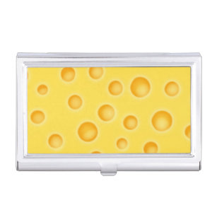 Boîtier Pour Cartes De Visite Motif de texture au fromage suisse