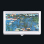 Boîtier Pour Cartes De Visite Nénuphars de Claude Monet, Impressionnisme Vintage<br><div class="desc">Nénuphar (1914) de Claude Monet est une peinture de nature impressionniste vintage. Une des nombreuses variations de peintures florales de nénuphars que Monet peint par l'étang dans son jardin fleuri à Giverny, France. À propos de l'artiste : Claude Monet (1840-1926) est un fondateur du mouvement de peinture impressionniste française, dont...</div>