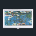 Boîtier Pour Cartes De Visite Nénuphars de Claude Monet, Impressionnisme Vintage<br><div class="desc">Nénuphar (1914) de Claude Monet est une peinture de nature impressionniste vintage. Une des nombreuses variations de peintures florales de nénuphars que Monet peint par l'étang dans son jardin fleuri à Giverny, France. À propos de l'artiste : Claude Monet (1840-1926) est un fondateur du mouvement de peinture impressionniste française, dont...</div>