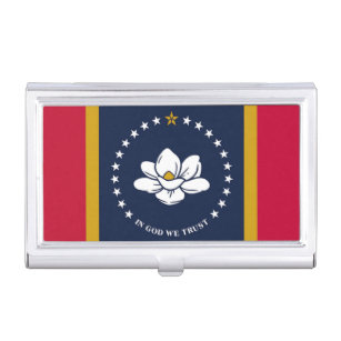 Boîtier Pour Cartes De Visite Nouveau drapeau du Mississippi 2020