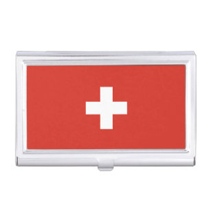 Boîtier Pour Cartes De Visite pavillon suisse