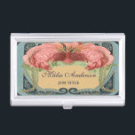 Boîtier Pour Cartes De Visite Rétro cadre floral français vintage de Nouveau<br><div class="desc">Un produit assorti à nos cartes de visite,  voient ci-dessous :</div>