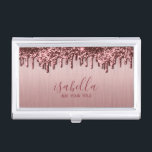 Boîtier Pour Cartes De Visite Rose foncé Parties scintillant or<br><div class="desc">Caisses de carte d'affaires prêtes à vous customiser. Remarque : Tous les domaines modèles n'ont pas besoin d'être changés. 📌 Si vous avez besoin d'une personnalisation plus poussée, cliquez sur le bouton "Cliquez pour Customiser plus loin" ou "Customiser ou modifier la conception" et utilisez notre outil de conception pour redimensionner,...</div>