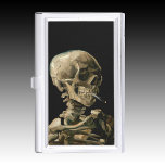 Boîtier Pour Cartes De Visite Vincent van Gogh - Crâne avec cigarette brûlante<br><div class="desc">Tête d'un squelette avec une cigarette brûlante / Crâne avec cigarette brûlante / Crane de squelette fumant une cigarette - Vincent van Gogh,  1885</div>