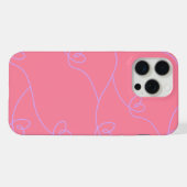 Boîtier pour iphone 15 avec dessin au trait de cœu (Verso Horizontal)