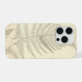 Boîtier pour iPhone 15 Pro à thème de fougère (Verso Horizontal)