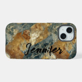 Boîtier pour iPhone / iPad en agate de marbre (Verso Horizontal)