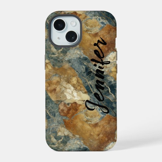 Boîtier pour iPhone / iPad en agate de marbre (Verso)