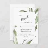 Boîtier RSVP simple de mariage en liage (Devant / Derrière)