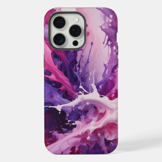 Boîtier téléphonique bleu violet blanc (Verso)