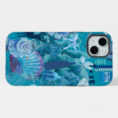 Boîtier téléphonique Blue Ocean Collage (Verso Horizontal)