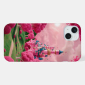 Boîtier téléphonique Iphone 13 rose (Verso Horizontal)