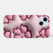 Boîtier téléphonique Jelly Pastel rose Cherry Blos (Verso Horizontal)