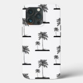 Boîtier téléphonique Noir Et Blanc Palm Tree coque (Verso)