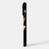 Boîtier téléphonique papillon jaune pour iphone15  (Côté gauche)