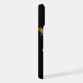 Boîtier téléphonique papillon jaune pour iphone15  (Côté droit)