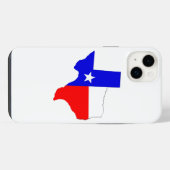 Boîtier téléphonique Texas Map et Flag Design (Verso Horizontal)